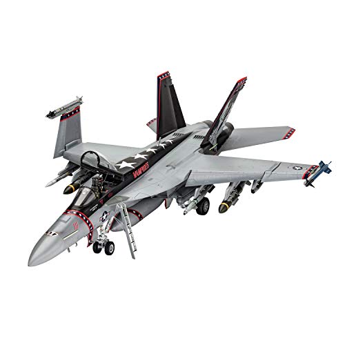 Revell Modellbausatz Flugzeug 1:32 - F/A-18E Super Hornet im Maßstab 1:32, Level 5, originalgetreue Nachbildung mit vielen Details, 04994 von Revell