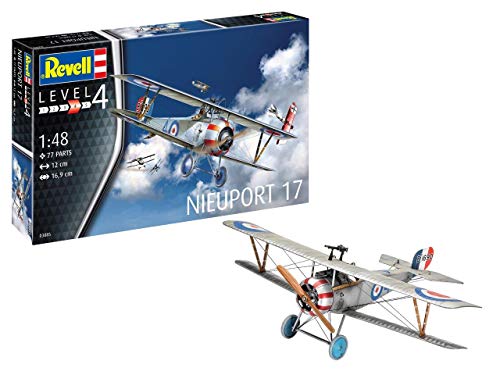 Revell Modellbausatz Flugzeug 1:48 - Nieuport 17 I Maßstab 1:32 I Level 4 I originalgetreue Nachbildung mit vielen Details I Für Kinder ab 12 Jahren I RV 03846 Revell Modellbausatz Flugzeug 1:48 - Nieuport 17 I Maßstab 1:32 I Level 4 I originalgetreue Nachbildung mit vielen Details I Für Kinder ab 12 Jahren I RV 03846 von Revell