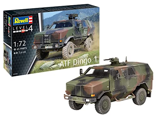 Revell Modellbausatz I ATF Dingo 1 I Detailreicher Level 4 Militärbausatz I 65 Teile I Maßstab 1:72 I für Kinder und Erwachsene ab 12 Jahren von Revell