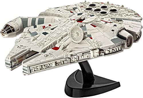 Revell Modellbausatz Star Wars Millennium Falcon im Maßstab 1:241, Level 3, originalgetreue Nachbildung mit vielen Details, Model Set mit Basiszubehör, einfaches Kleben und Bemalen, 63600 von Revell