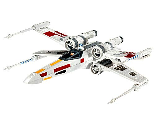 Revell Modellbausatz Star Wars X-Wing Fighter im Maßstab 1:112, Level 3, originalgetreue Nachbildung mit vielen Details, einfaches Kleben und Bemalen, 03601, verschieden, RV03601 von Revell