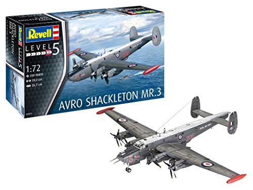 Revell-Monogram Revell 03873 3873 1:72 Avro Shackleton Mk.3 Plastic Model Kit Modellbausatz, Mehrfarbig, 1/72 Revell-Monogram Revell 03873 3873 1:72 Avro Shackleton Mk.3 Plastic Model Kit Modellbausatz, Mehrfarbig, 1/72 von Revell