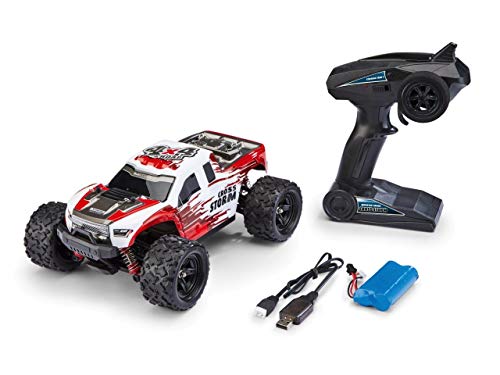 Revell X-Treme Cross Storm RC Monstertruck I Extremes Offroad-Erlebnis Dank robustem Chassis & 4WD I Mit Überrollkäfig I 50 km/h Top-Speed Dank leistungsstarkem Elektromotor I Ideal ab 14 Jahren von Revell Control X-treme