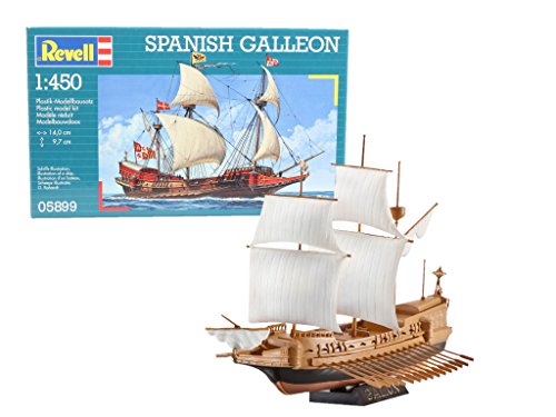 Revell 05899 10 Modellbausatz Spanish Galleon im Maßstab 1:450, Level 3 von Revell