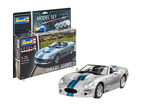 Revell 67039 Model Set Shelby Series I Ford originalgetreuer Modellbausatz für Fortgeschrittene, mit Basis-Zubehör, Mehrfarbig, 1/50 von Revell