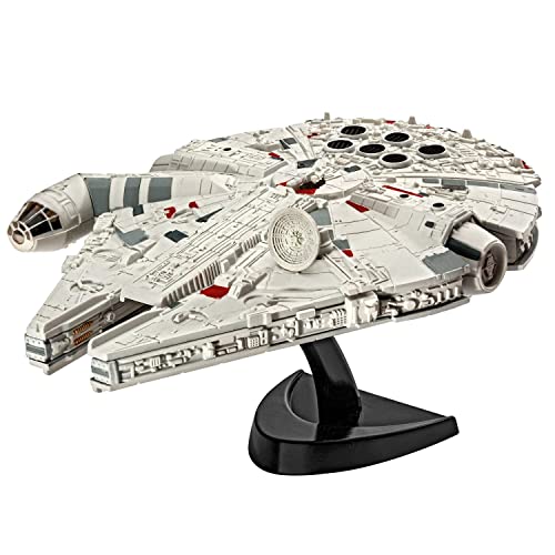 Revell Modellbausatz Millennium Falcon I Detailgetreue Nachbildung aus Star Wars Filmen I Fein gravierte Oberflächen I Cockpitnachbildung I Inklusive Displayständer I ab 10 Jahren I Maßstab 1:241 von Revell