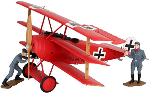 Revell RV04744 Modellbausatz Flugzeug 1:28 - Fokker Dr.1 "Manfred von Richthofen" im Maßstab 1:28, Level 4, originalgetreue Nachbildung mit vielen Details, 04744, 10 Jahre to 99 Jahre, Rote,roter von Revell