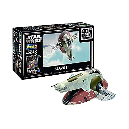 Revell RV05678 5678 05678 Star Wars Slave I 40th Anniversary Science Fiction Bausatz 1:87, Unlackiert von Revell