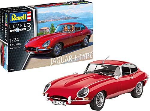 Revell Modellbausatz Jaguar E-Type (Coupé) I Originalgetreuer Modellbausatz I Maßstab 1:24 I Für Einsteiger I Unlackiert von Revell