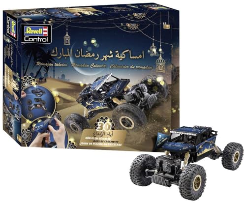 Revell Ramadan Kalender I RC Crwaler in 30 Tagen zusammen bauen I Für Jungen, Mädchen, Kinder und Erwachsene ab 8 Jahren I Ferngesteuertes Auto I Spirituelles und Kreatives Erlebnis in der Fastenzeit von Revell