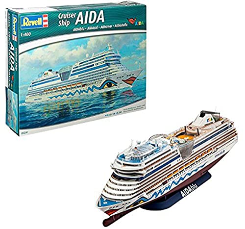 Revell Revell_05230 Modellbausatz Schiff 1:400 - Cruiser Ship AIDAblu, AIDAsol, AIDAmar, AIDAstella im Maßstab 1:400, Level 5, originalgetreue Nachbildung mit vielen Details, Kreuzfahrtschiff, 05230, Mittel von Revell