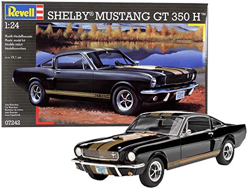 Revell 07242 Shelby Mustang GT 350 H, Automodell zum Selberbauen 1:24, 19,1 cm Ford originalgetreuer Modellbausatz für Fortgeschrittene, unlackiert von Revell