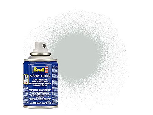 Revell Spraydose Hellgrau, Seidenmatt I 100-ml-Sprühdose für seidenmatte Oberflächen I Ideal für detailreiche Modelle I Hochwertige, gleichmäßige Farbe von Revell