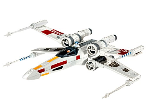 Revell Revell_63601 Modellbausatz Star Wars X-Wing Fighter im Maßstab 1:112, Level 3, originalgetreue Nachbildung mit vielen Details, Model Set mit Basiszubehör, einfaches Kleben und Bemalen, 63601 von Revell