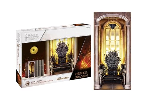 Revell Tiny Adventures, Iron Throne House of the Dragon, Detaillierte Miniaturwelt des Eisernen Thrones, Handgefertigte Buchstütze und Kunstwerk, Perfekt für Sammler und Fans von Revell