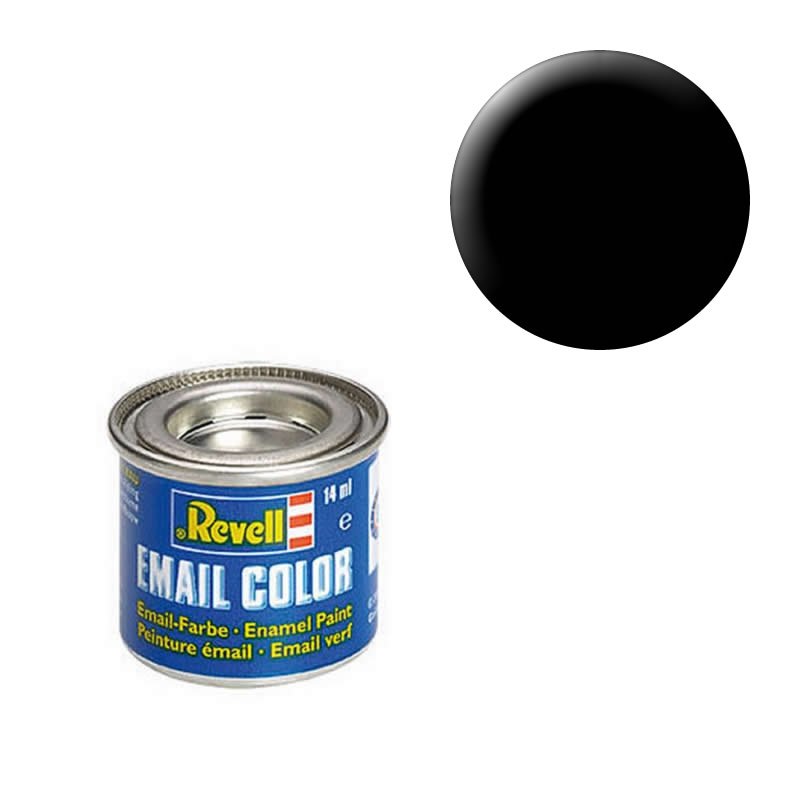 Schwarz (glänzend) - Email Color - 14ml von Revell