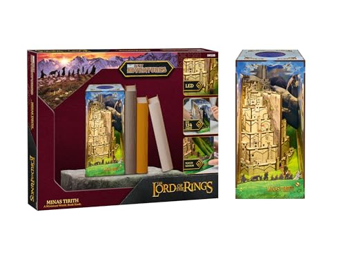 Revell Tiny Adventures Buchstütze Herr der Ringe I 3D Diorama der Weißen Stadt aus Holz mit LED I Bastelset als Book Nook für Fantasy-Fans I Perfekte Deko & Geschenkidee Revell Tiny Adventures Buchstütze Herr der Ringe I 3D Diorama der Weißen Stadt aus Holz mit LED I Bastelset als Book Nook für Fantasy-Fans I Perfekte Deko & Geschenkidee von Revell