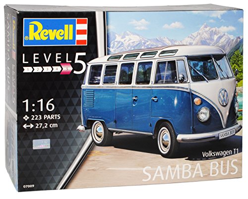 Volkwagen T1 Blau Weiss Samba Bully Bus 1950-1967 07009 Bausatz Kit 1/16 1/18 Revell Modell Auto von Revell