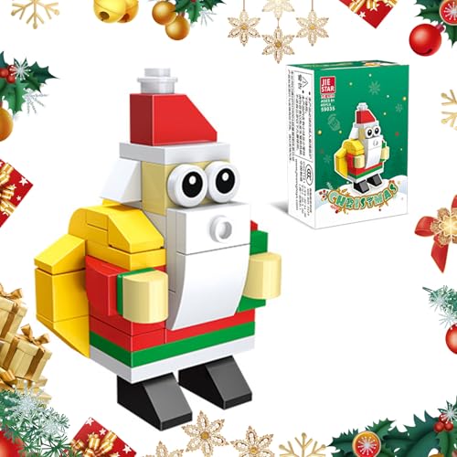 RevpoltIQ Weihnachten Bauklötze Set DIY Building Block Assembly Weihnachten Playset Building Toy Set Display Weihnachtsszene für Kinder Jungen Mädchen 6-12 Jahre alt (Vater Weihnachten) von RevpoltIQ