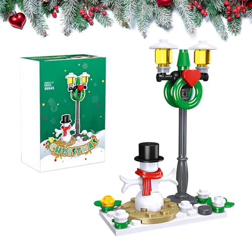 RevpoltIQ Weihnachten Bausteine Set, Weihnachten Bauklötze Spielzeug Set, Weihnachtsbaum Elch Schneemann Mini Bausteine, Geschenke Building Blocks für ab 6 Jahre Kinder und Erwachsene (D) von RevpoltIQ