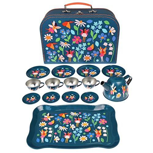 Rex London Fairies In The Garden Teeparty-Set - 11-teilig, 1 Liter, Metall, Schraubverschluss, Picknick, Mehrteilig von Rex London