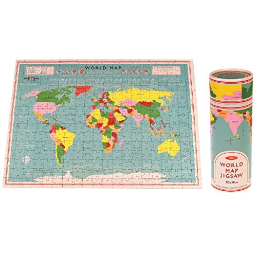 REX LONDON Puzzle Mapamundi Box Röhre Mehrfarbig (28156 von Rex London