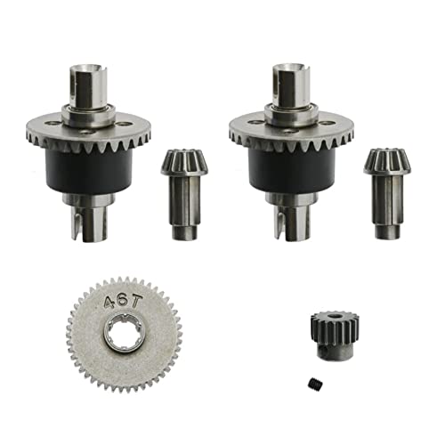 Reykentu Getriebe- und Differential-Set aus Metall für SCY 16101 16102 16103 16201 Pro 1/16 Teile zum Aufrüsten von RC-Autos, bürstenloses Zubehör von Reykentu