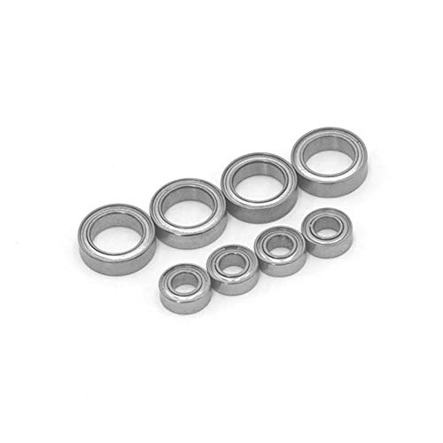 Rfeeuubft 8 Stück 4 x 8 x 3 mm 8 x 12 x 3,5 mm für E18 1/18 RC Auto Ersatzteile A949 A959 A969 A979 A959-B A949-33 A949-36 von Rfeeuubft