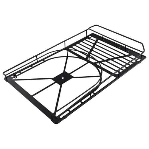 Rfeeuubft Dachgepäckträger Aus Metall, Leichtes Ferngesteuertes Auto, Modifizierbare Teile für Axial SCX6 1/6 RC-Auto von Rfeeuubft