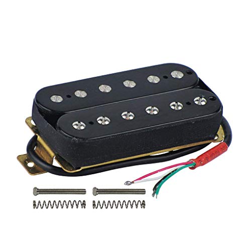 Rfeeuubft E-Gitarre Humbucker Pickups Bridge Alnico V Schwarz von Rfeeuubft