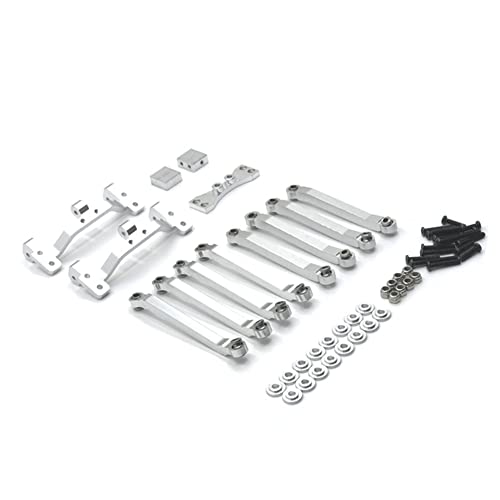 Rfeeuubft Für MN D90 D91 D96 MN90 MN99S 1/12 RC Auto Teile Tracciorstange Upgrade Metall Sitz Stange Zubehör Silber von Rfeeuubft