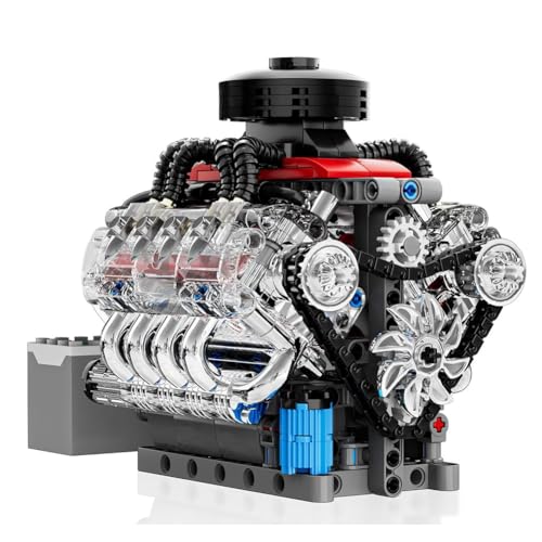 Rfeeuubft Mini V8-Motor Bausatz für Teenager Physik Experiment Modell EIN Tolles Geschenk für Kinder und Erwachsene von Rfeeuubft