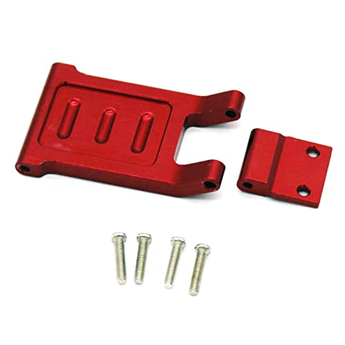 Rfeeuubft RC Auto Metall Frontschutz und StoßStange Set für 124016 124018 Modellautoersatz Rot von Rfeeuubft