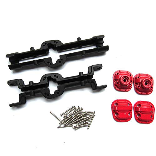 Rheross MetallgehäUse für Vorder- und Hinterachse der BrüCke für MN D90 D91 MN99 MN99S 1/12 RC Auto Upgrade Teile ZubehöR, Schwarz von Rheross