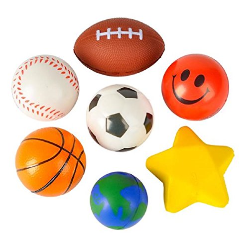 25-teiliges Stressball-Spielzeugsortiment von Rhode Island Novelty