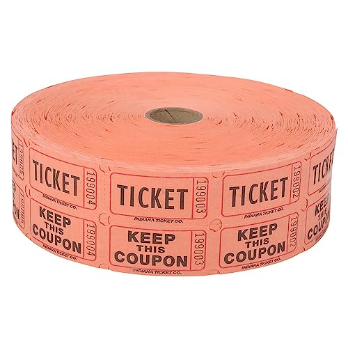 Rhode Island Novelty Doppelroll-Ticket, Orange, 2000/Rolle von Rhode Island Novelty