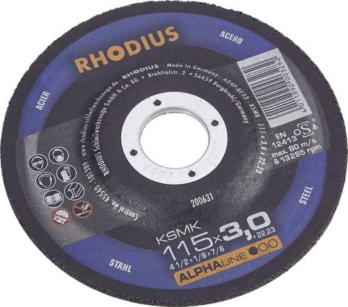 Rhodius KSMFT 200509 Trennscheibe gerade 180mm Stahl von Rhodius