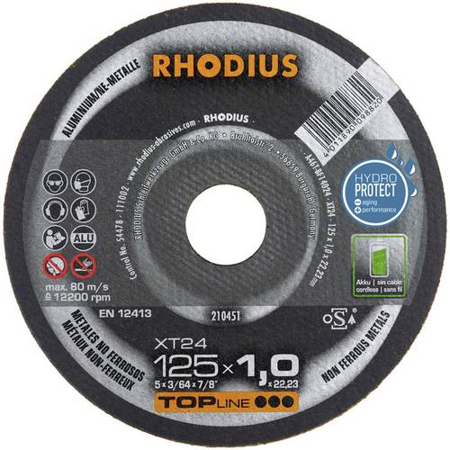 Rhodius XT24 210450 Trennscheibe gerade 115mm NE-Metalle von Rhodius