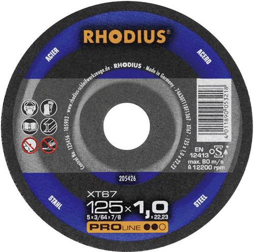 Rhodius XT67 205599 Trennscheibe gerade 115mm Stahl von Rhodius