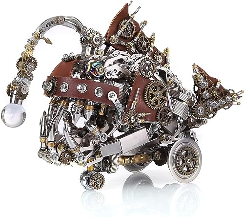 3D Metall Puzzle Mechanische Seeteufel Modellbausätze mit Werkzeug, 1064 Teile Steampunk Style DIY 3D Metall Modellbausätze zum Bauen für Erwachsene von Rhomba