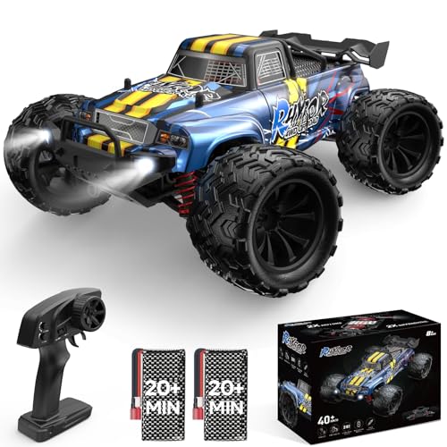 Ferngesteuertes Auto 40KM/H 1:16 RC Auto, 4WD Crawler Monstertruck für Erwachsene und Kinder 8+, RC Buggy mit Präzisionssteuerung, Ideal für Rennen und Offroad-Abenteuer von Rhybor