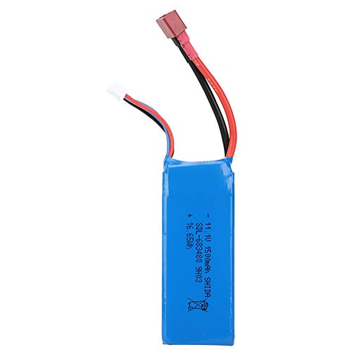 11,1 V 1500 MAh RC-Batterie, Fernbedienungshubschrauberbatterie für WLtoys V950 Fernbedienungshubschrauberzubehör von RiToEasysports