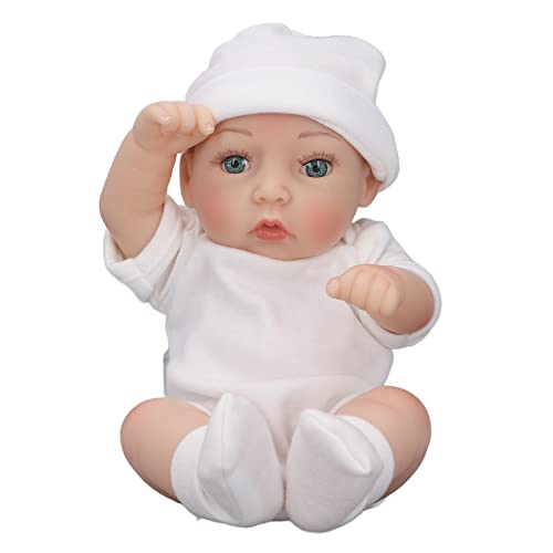 28 Cm Reborn Baby Doll, Silikon Entzückende Lebensechte Bewegliche Waschbare Neugeborene Mädchenpuppen Wiedergeburtspuppengeschenk von RiToEasysports