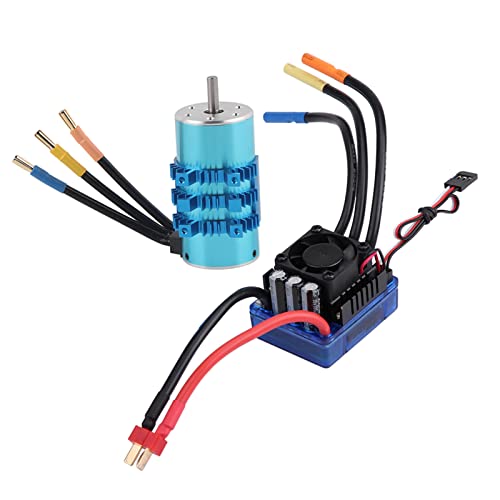 3670 2650KV 4-poliger Motor 120A Bürstenloser Reglersatz für 1/8 RC-Car-Motor von RiToEasysports