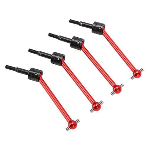 4 Stück Antriebswelle für RC-Autos, CVD-Antriebswelle, RC-Antriebsachse, kompatibel mit TT02B 1/10 RC (rot), Miniatur-Autozubehör von RiToEasysports