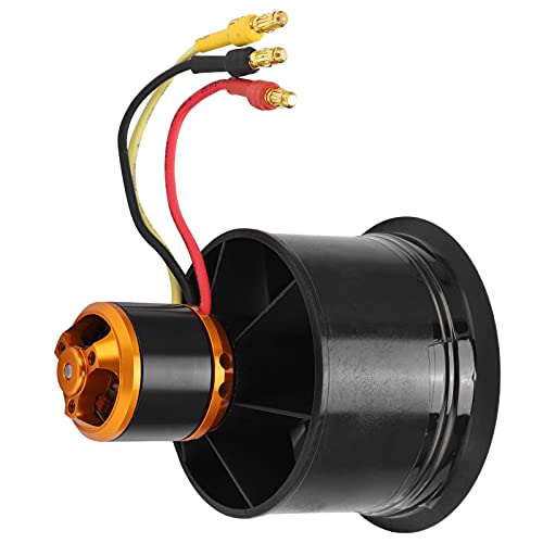 RiToEasysports 50 Mm EDF 12 Blatt Impeller mit Bürstenlosem Motor QF26114600KV 34S für RC-Flugzeuge (CW) 50 Mm Edf 50 Mm Edf von RiToEasysports