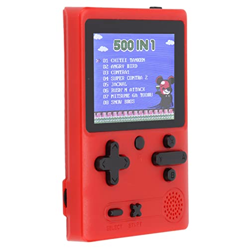 Handheld-Spielekonsole, Tragbare Spielekonsole mit 10.000 Spielen, Handheld-Videospiel-Player mit 3-Zoll-Bildschirm fürund Erwachsene (Rot) von RiToEasysports