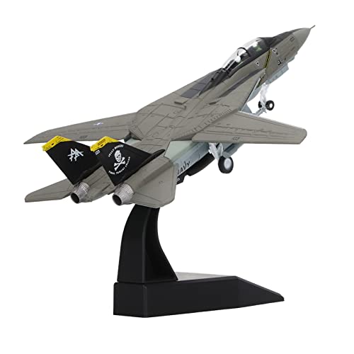 Kampfflugzeugmodell Im Maßstab 1:100, F-14 Simulation Alloy Plane Metal Fighter Military Model für Gedenksammlung oder von RiToEasysports