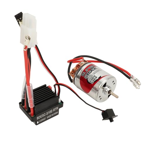 RC Brushed Motor ESC Combo, 7,4 V 540 Brushed Motor 320A Brushed ESC Set für Hsp, für Redcat, für , für Axial, für Hpi RC Car (12T) von RiToEasysports