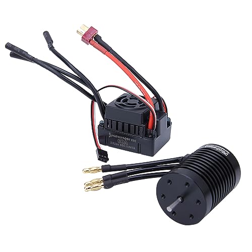 RC-Regler mit Bürstenlosem Motor, F540, 4 Mm Goldener Bananenstecker, Bürstenloser Motor, 60 A, Wasserdichter Regler für RC-Car (3300KV) von RiToEasysports